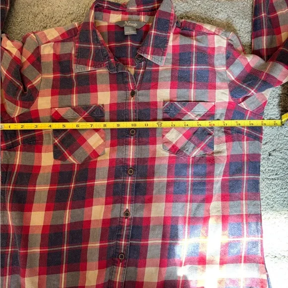 Natural Reflections Flannel Button-Down Long-Sleeve Shirt for Ladies - Size Sm - Picture 7 of 9